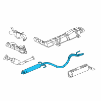 OEM Saturn Ion Front Pipe Diagram - 15781020