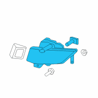 OEM 2008 Hyundai Sonata Front Driver Side Fog Light Assembly Diagram - 92201-3K500