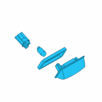 OEM 2009 Nissan Versa Lamp Assembly-Licence Plate Diagram - 26510-EL000