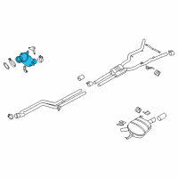 OEM BMW Catalytic Converter Rear Diagram - 18-40-7-645-241