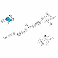 OEM BMW X5 Catalytic Converter Rear Diagram - 18-40-7-645-241