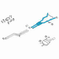 OEM 2013 BMW 640i Gran Coupe Center Pipe Diagram - 18-30-7-646-932