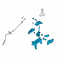 OEM 2019 Hyundai Santa Fe Lever Assembly-Atm Diagram - 46700-S1200