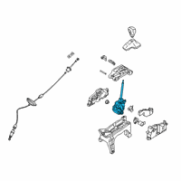 OEM 2019 Hyundai Santa Fe Lever-Gear Shift Diagram - 46710-F2110