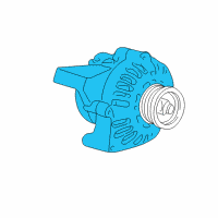 OEM Chevrolet Trailblazer EXT GENERATOR Assembly Diagram - 19118694