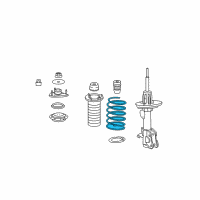 OEM 2013 Acura ZDX Spring, Left Front Diagram - 51406-STX-A03