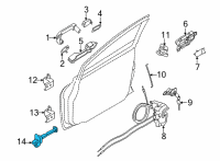 OEM 2020 Nissan Versa Link-Door Stopper Diagram - 80430-5EF0A