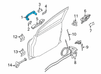 OEM Nissan Kicks Grip-Outside Handle, Rh Diagram - 80640-5RB4C