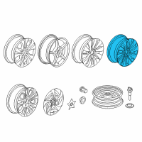 OEM 2014 Honda Accord Wheel Assembly, Aluminum (17X7) (1/2J) (Washi Mayer) Diagram - 42800-T3V-A90