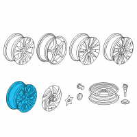 OEM 2015 Honda Accord Disk, Aluminum Wheel (17X7) (1/2J) (Hitachi) Diagram - 42700-T3W-A91