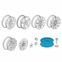 OEM Honda Accord Trim, Wheel L 17X7 Diagram - 44736-T3V-A01