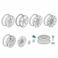 OEM 2013 Honda Accord Wheel, Disk Al 18X8J Diagram - 42700-T2A-A83