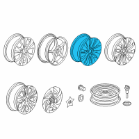 OEM 2015 Honda Accord Wheel, Disk Al 17X Diagram - 42700-T2A-A92