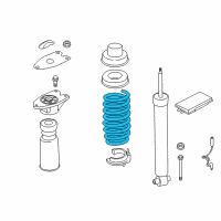 OEM 2015 BMW 435i Gran Coupe Rear Coil Spring Diagram - 33-53-6-851-931