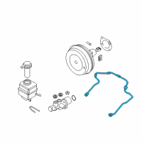 OEM BMW 535i GT xDrive Vacuum Pipe Diagram - 11-66-7-576-780