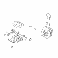 OEM 2008 Kia Optima Heater-Front Seat Back Diagram - 881992G150