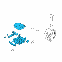 OEM 2006 Kia Optima Cushion Assembly-Front Seat, RH Diagram - 882042G100814