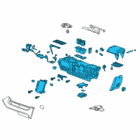 OEM 2013 Chevrolet Malibu Console Asm-Front Floor *Jet Black Diagram - 22909542