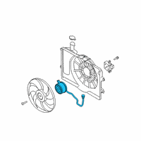 OEM 2021 Hyundai Kona Motor-Radiator Cooling Fan Diagram - 25386-J9200