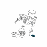 OEM 1998 Pontiac Trans Sport Sensor Asm-Inflator Restraint Side Imp Diagram - 10354930