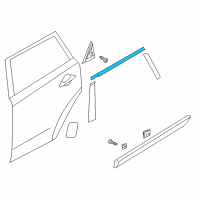 OEM 2019 Kia Niro MOULDING Assembly-Rear Door Diagram - 83860G5000