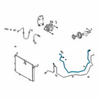 OEM 2000 Lexus RX300 Pipe, Cooler Refrigerant Suction, A Diagram - 88717-48010