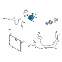 OEM 2000 Lexus ES300 Reman Compressor Ass Diagram - 88320-33140-84