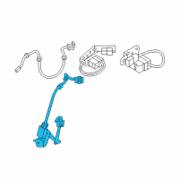 OEM 2009 Infiniti FX35 Sensor Assembly-Height, Rear Diagram - 53820-1CF0A