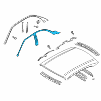 OEM Infiniti M45 WEATHERSTRIP - Body Side, LH Diagram - 76861-CR900