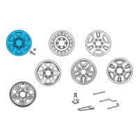 OEM 2002 Toyota Tacoma Wheel, Steel Diagram - 42601-35721