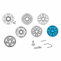 OEM 1995 Toyota Tacoma Rim, Wheel Diagram - 42611-04040