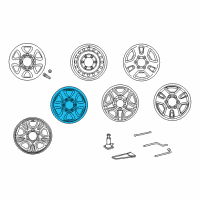 OEM 1996 Toyota 4Runner Wheel, Steel Diagram - 42601-35740