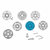 OEM 2000 Toyota 4Runner Wheel, Alloy Diagram - 42611-35161