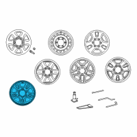 OEM 2002 Toyota 4Runner Wheel, Alloy Diagram - 42611-35181