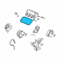 OEM 2022 Acura MDX Gasket, Front Head Cover Diagram - 12341-5G0-A00