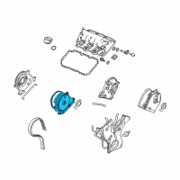 OEM 2020 Acura MDX Cover Assembly, Rear Timing Belt (Upper) Diagram - 11830-5G0-A00