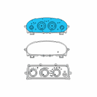 OEM Dodge Stratus Cluster-Instrument Panel Diagram - 4602469AB