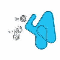 OEM 2014 Ram 3500 Belt-SERPENTINE Diagram - 68232297AA