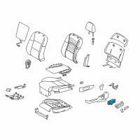OEM Lexus GS F Switch Assy, Power Seat Diagram - 84920-30360