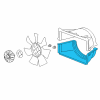 OEM 2012 GMC Sierra 2500 HD Lower Shroud Diagram - 22739141