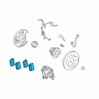 OEM 2006 Lexus GS300 Rear Disc Brake Pad Kit Diagram - 04466-30210