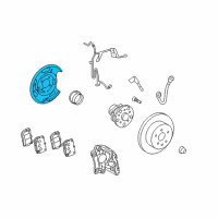 OEM Lexus GS350 Plate Sub-Assy, Parking Brake, LH Diagram - 46504-30241