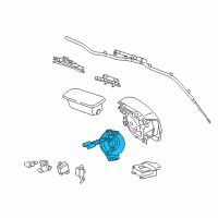 OEM Pontiac Vibe Coil, Steering Wheel Inflator Restraint Module Diagram - 19184829