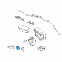 OEM 2009 Pontiac Vibe Side Sensor Diagram - 19185015