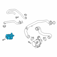 OEM 2017 BMW X3 Thermostat Diagram - 11-53-7-586-784