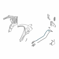OEM Kia Catch & Cable Assembly-F Diagram - 815901G010