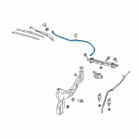 OEM 2019 Chevrolet Equinox Washer Hose Diagram - 84173009