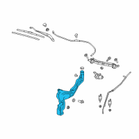 OEM 2018 Chevrolet Equinox Washer Reservoir Diagram - 84768722