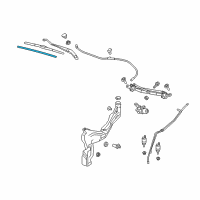 OEM 2020 Cadillac CT6 Wiper Insert Diagram - 25892080
