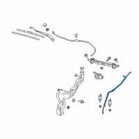 OEM 2022 Chevrolet Equinox Washer Hose Diagram - 23462915